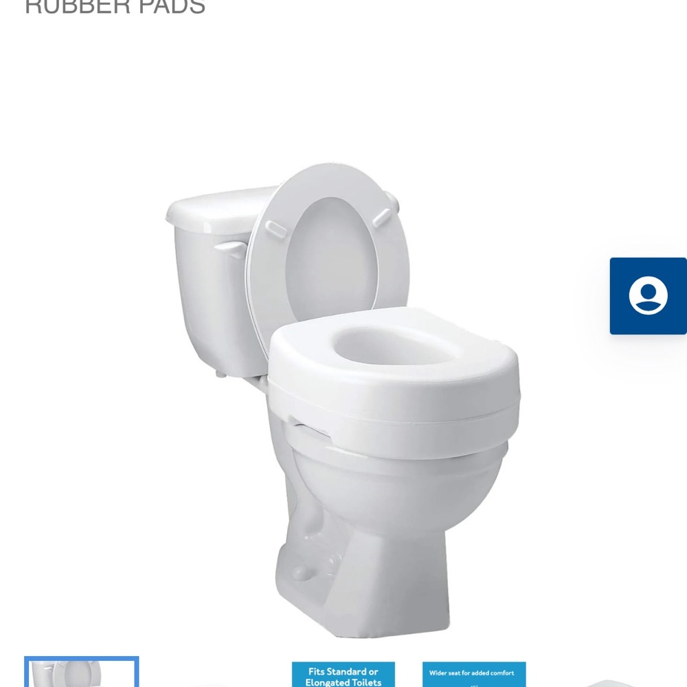 Carex raised toilet seat 5 inch height